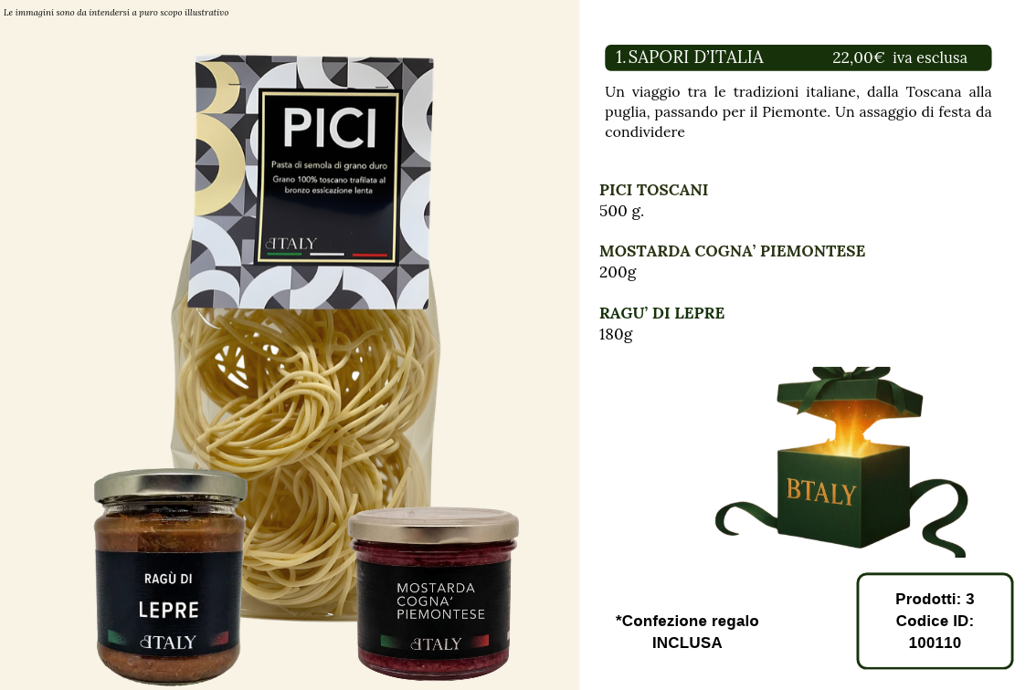 Cesto natalizio "Sapori d'Italia"